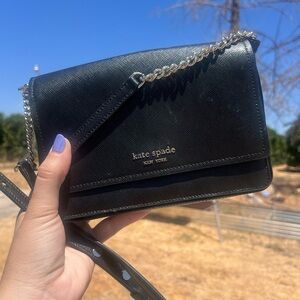 Kate Spade Black Leather Crossbody Bag